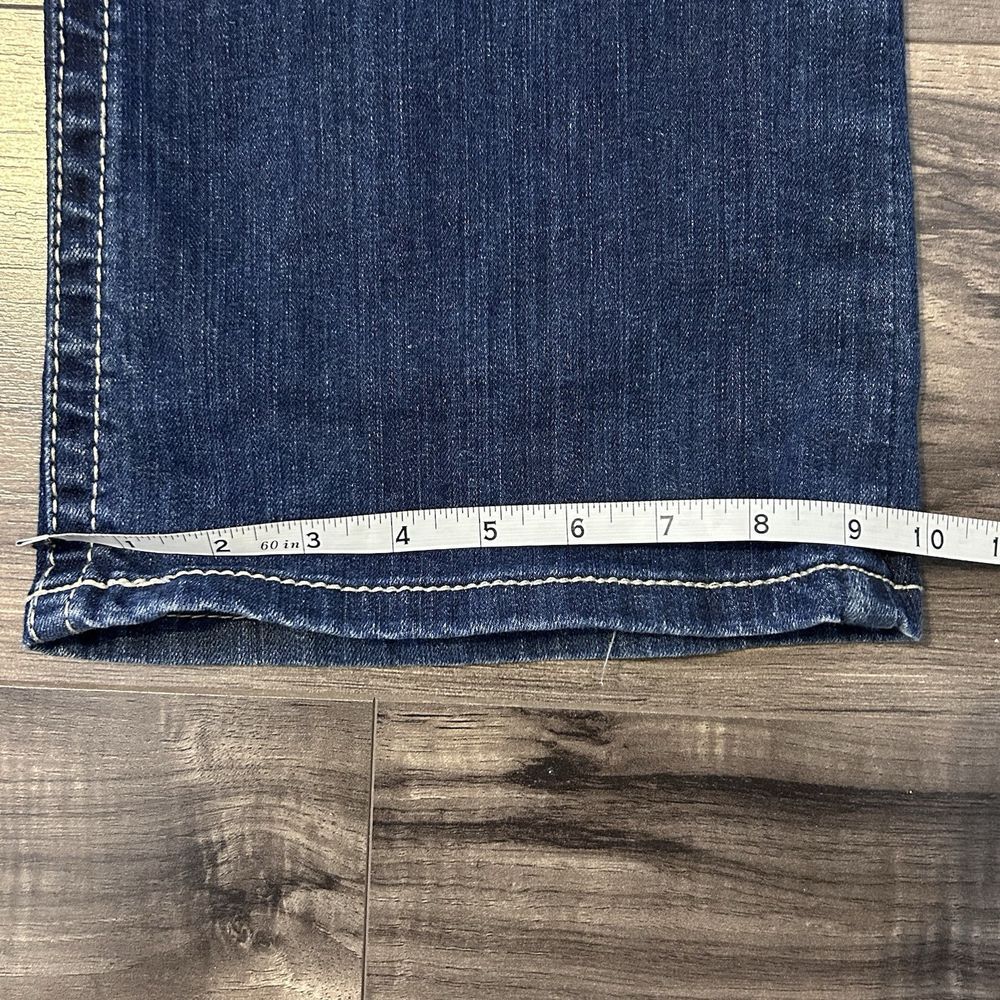 Ariat Real Denim Jeans Bootcut Flare Mid Rise Western Embroidered Women's 32R - Picture 8 of 9